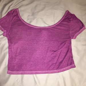 Purple crop top from mossimo